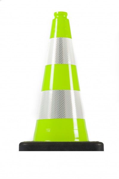 Dopravní kužel 50 cm PVC/REC zelená