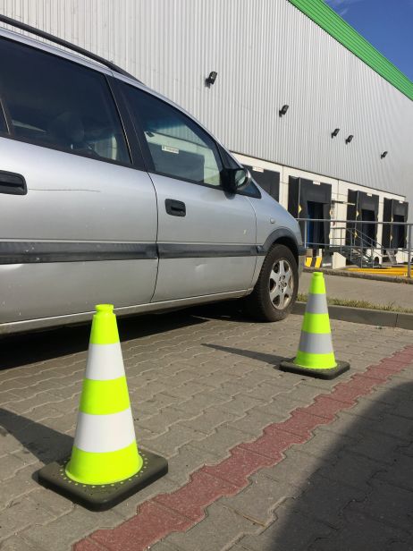 Dopravní kužel z PVC/REC 500 mm, žlutý reflexní