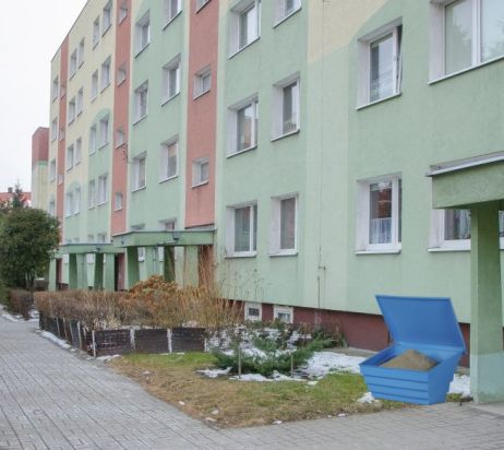 Nádoba na zimný posyp pre soli a piesku 70 litrov žltý
