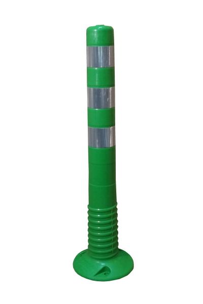 Flexibilný výstražný zahradzovací stĺpik 750mm zelený