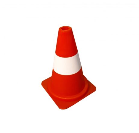 Dopravní kužel 30 cm PVC, odrazný  s mikrokuličkami
