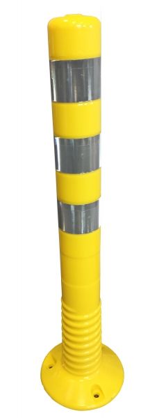 Flexibilný stĺpik 750 mm – žltý s bielym reflexným pruhom