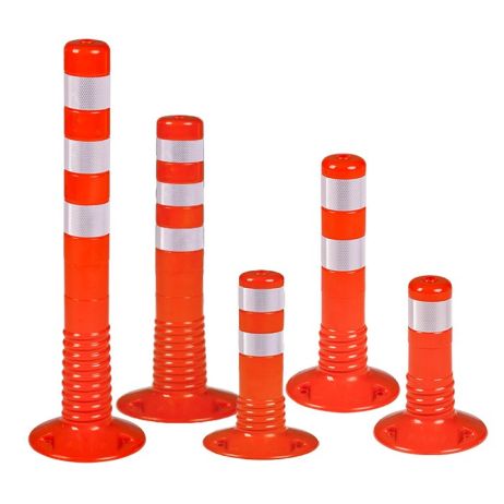Flexibilný výstražný zahradzovací stĺpik 750mm oranžový