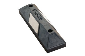 Gumový parkovací separator 560x150x100 PARKatVB, bílá páska 