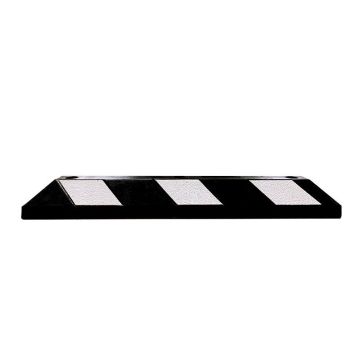 Rubber parking stopper 1200x145x100 PARKatVB White tape