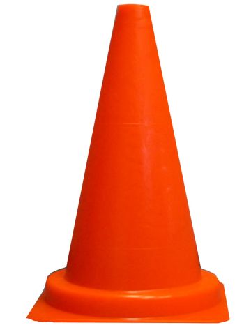 Silniční kužel 50 cm PVC – Bez pruhů
