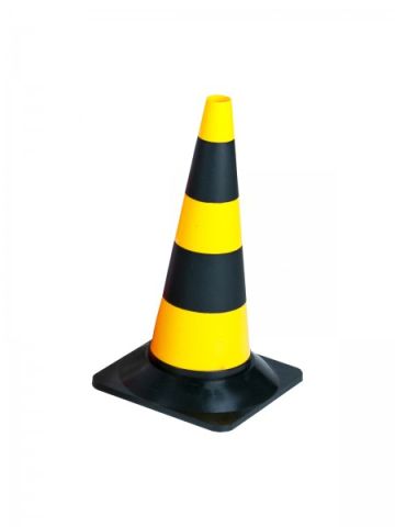 Dopravní kužel 50 cm žluto-černý