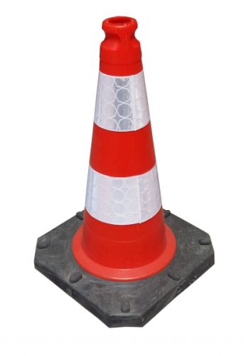 Dopravní kužel reflexní 50 cm PE/REC