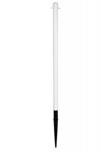 Zahradzovací stĺpik 100 cm biely, zatĺkací