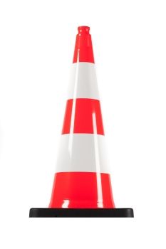 Dopravní kužel 75 cm PVC/REC