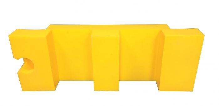 Cestná mobilná bariéra U-14 / U-25 výška 50 cm - žltá