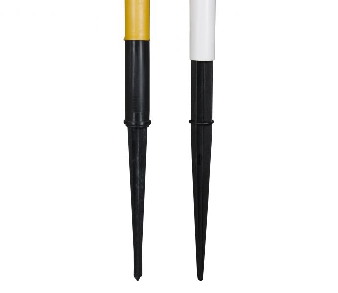 Zahradzovací stĺpik 100 cm biely, zatĺkací