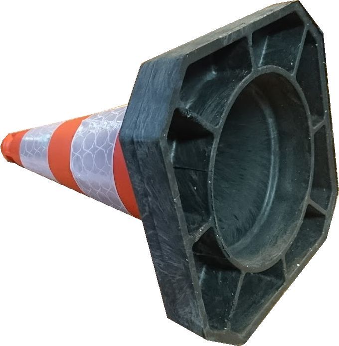 Dopravní kužel reflexní 50 cm PE/REC