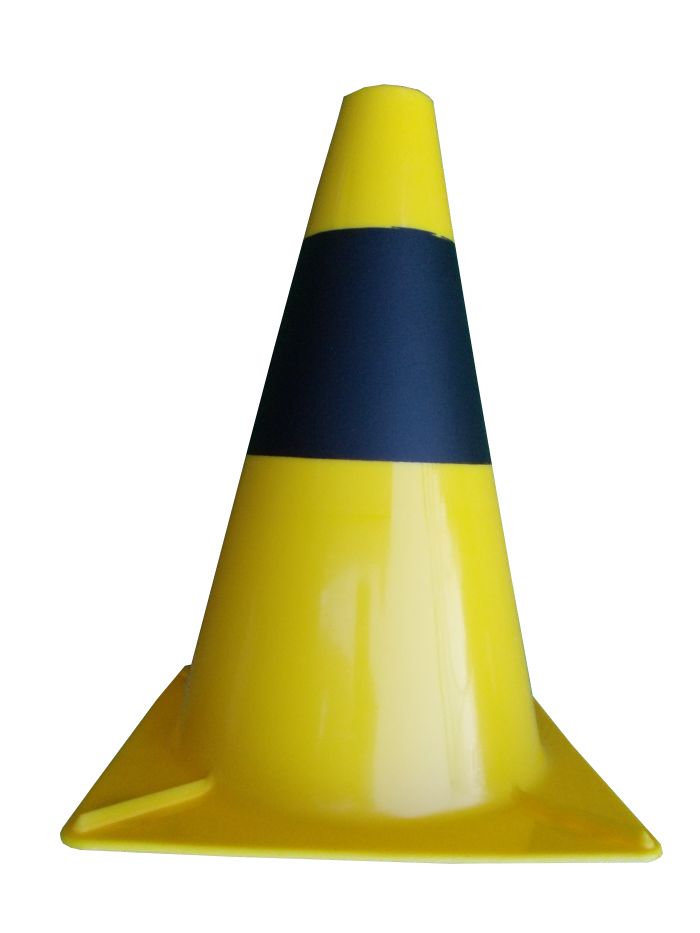 Dopravní kužel 30 cm PE – žluto/černý