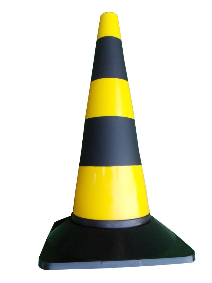 Dopravní kužel 50 cm žluto-černý