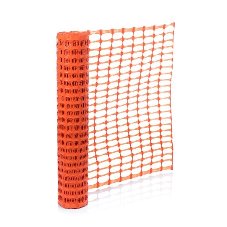 Oranžová stavební síť HDPE 100 cm x 50 m