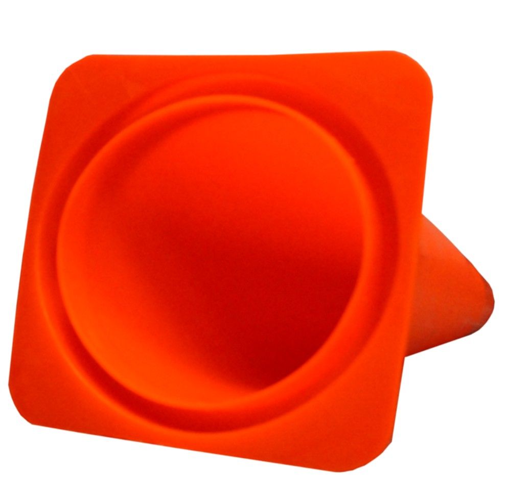 Silniční kužel 50 cm PVC – Bez pruhů