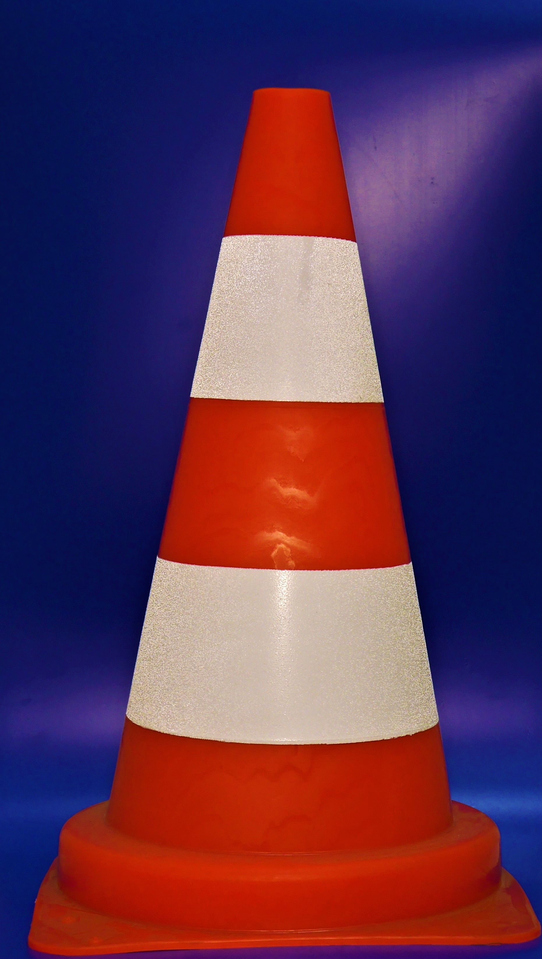 50 cm PVC kužel - reflexní s mikrokuličkami