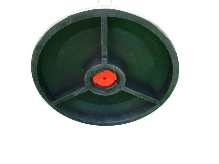 Zahradzovací výstražný stĺpik 100 x Ø 6 cm, plastový podstavec