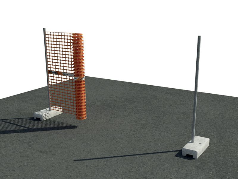 Orange HDPE Construction Mesh 180 cm x 50 m