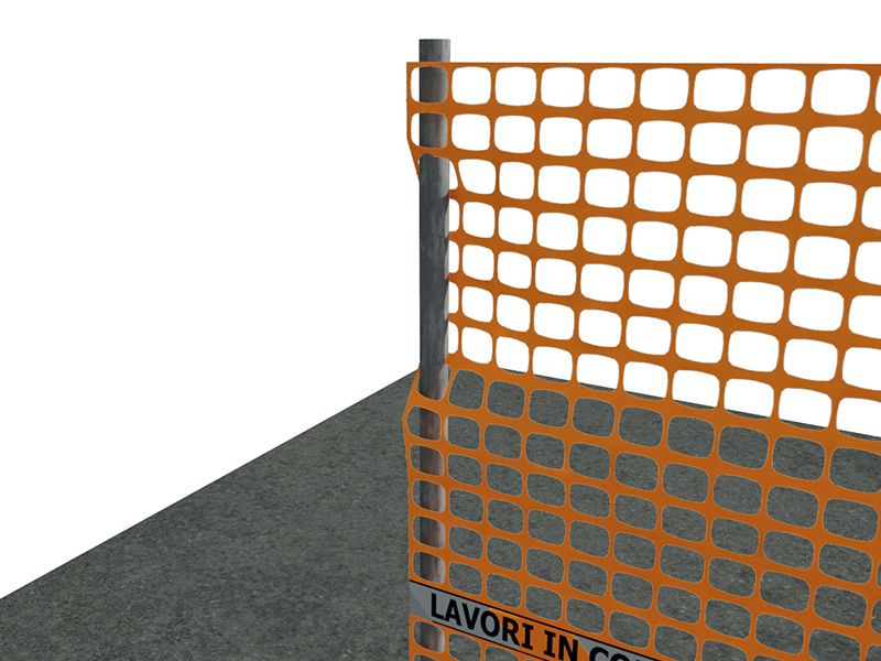 Oranžová stavební síť HDPE 100 cm x 50 m