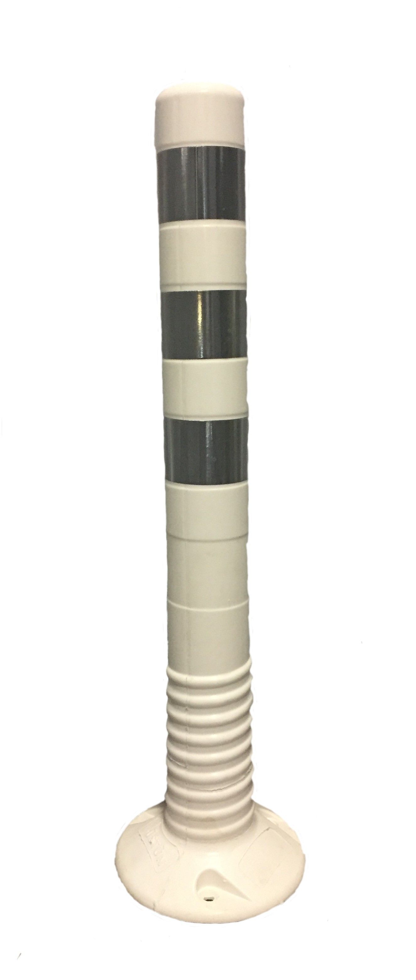 Flexibilný výstražný zahradzovací stĺpik 750mm biely
